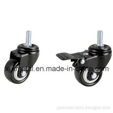 Medium Duty Caster Rotating Caster. Double Bearing Electroplate Black Frame, Mute Design. Meduim Duty Caster